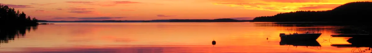 Lakeside sunset in Finland